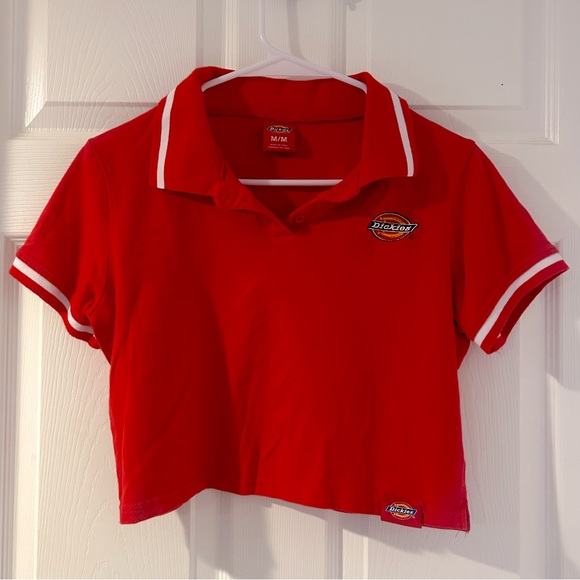 Dickies Tops - 🔥3/$30🔥DICKIES BOLD RED SHORT SLEEVE CROP TOP